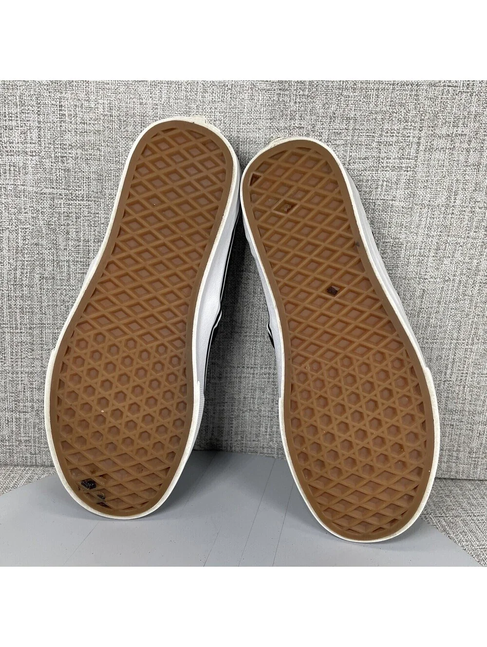 Vans Asher Perforated Slip On Sneaker Shoes Skate Loafers Black Size 6.5